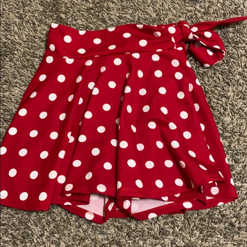 polka dot skort